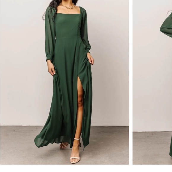 Forest green maxi dress - Picture 3 of 3